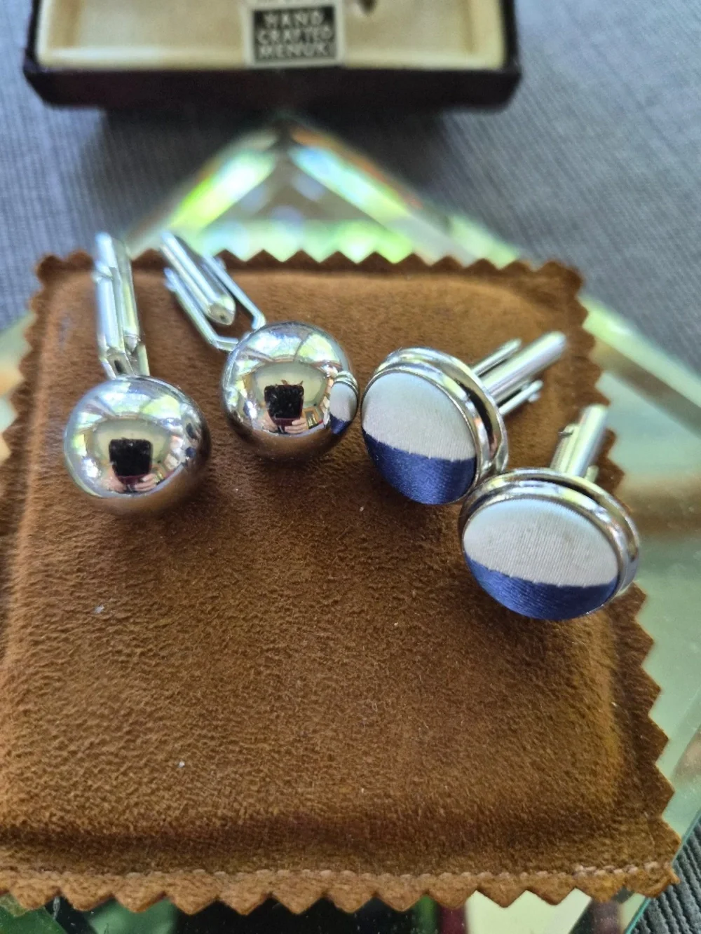 Vintage Cufflinks Mixed Lot 6 Pair Gold/Silver Tone A Few Signed SWANK